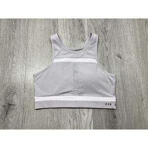 Nike Run DVN Womens Sports Bra Padded‎ Inserts Breathable Mesh Back Size M Gray
